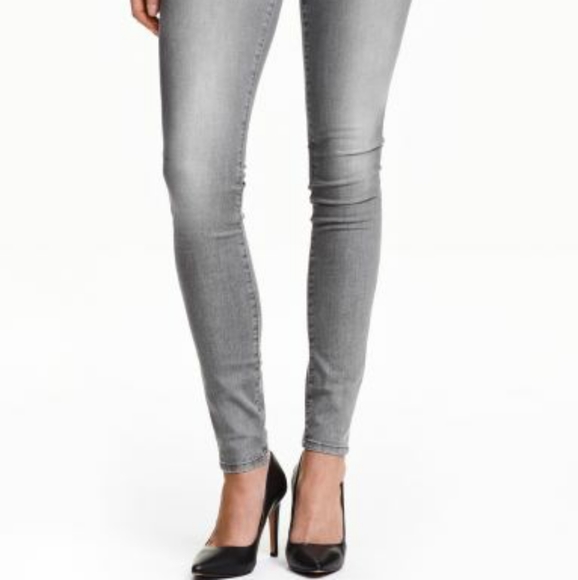H&M denim gray skinny jeans stretchy - Picture 2 of 7